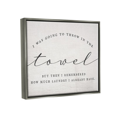 " Humorous Laundry Script Text Sign Grainy Pattern " by Daphne Polselli