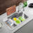 30.7'' L Single Bowl Stainless Steel Farmhouse Kitchen Sink