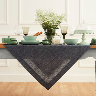 100% Pure Linen Table Throw - Athena