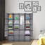 Armoire de chambre combinant structure métallique, étagères et rangement (voir photo), 14,5 x 58 x 70 cm