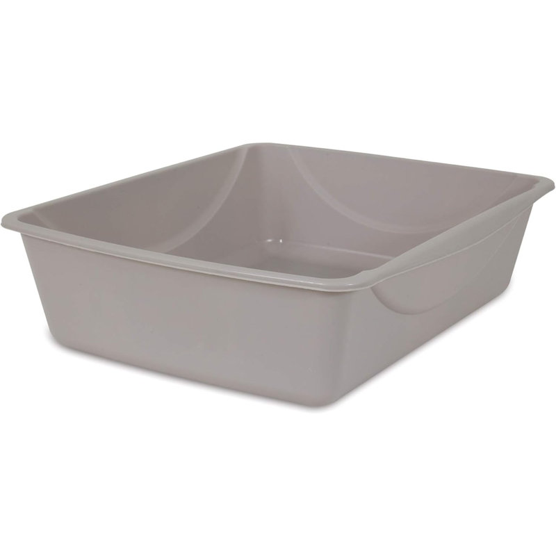 Plastic Litter Box, 5" H x 15.3" W x 18.5" D