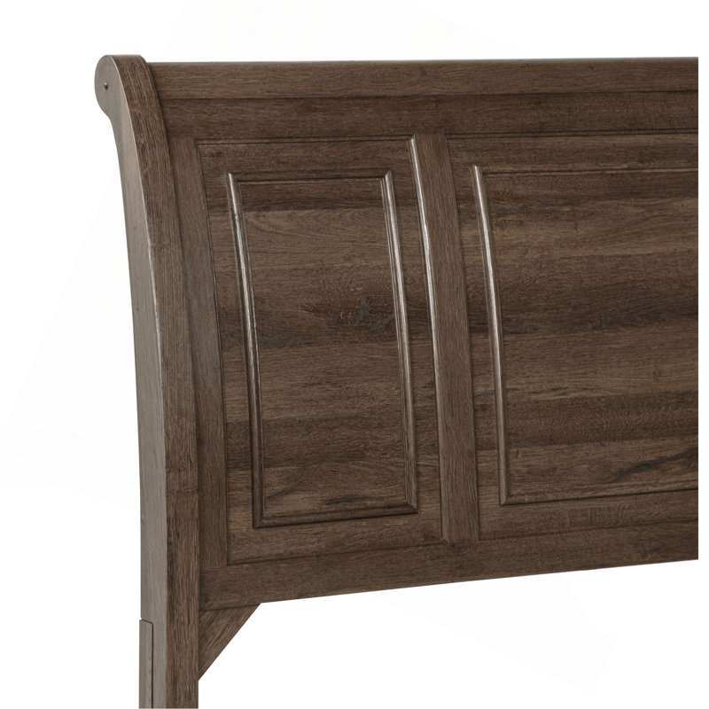 Lit plateforme Rich King Size avec tiroirs de rangement, en bois massif, de style moderne et contemporain, 1 pièce.