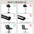 Adjustable Swivel Bar Stools, Counter Height Bar Stool with Footrest, Modern PU Leather Bar Chairs for Kitchen Island, Dining Room, Darkgrey(Set of 2)-255861040-255861047