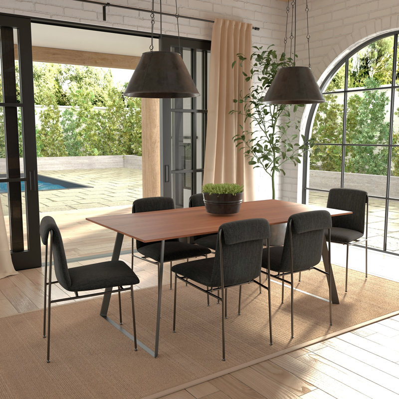 Sherborn Metal Base Dining Table