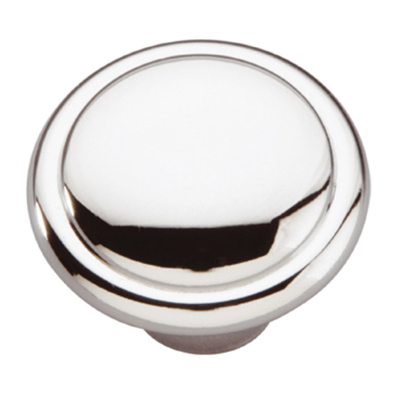 Conquest 1 3/8" Diameter Mushroom Knob, Polished Chrome