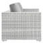 Canapé modulaire d'extérieur en osier de 63 po de largeur avec coussins Convene-1737778800