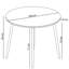 Stronach Round Metal Base Dining Table-2138257860