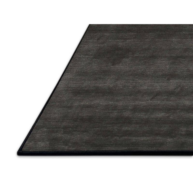 Tapis noir/gris zone contemporaine, Rectangle 6 pi 0 po x 9 pi 0 po