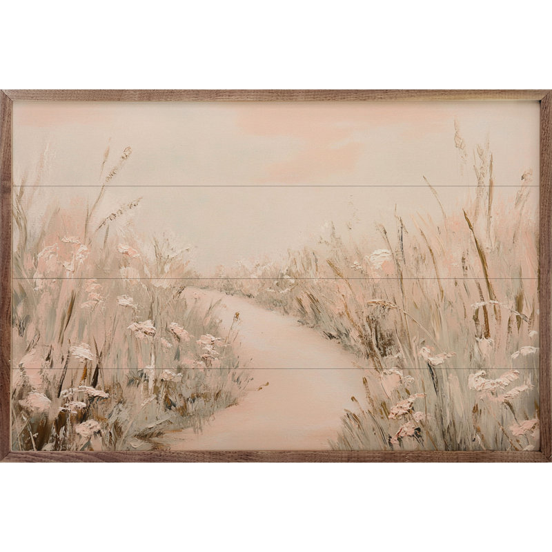 Chemin rose par Franklyn Gregory, H 5 po x l 8 po