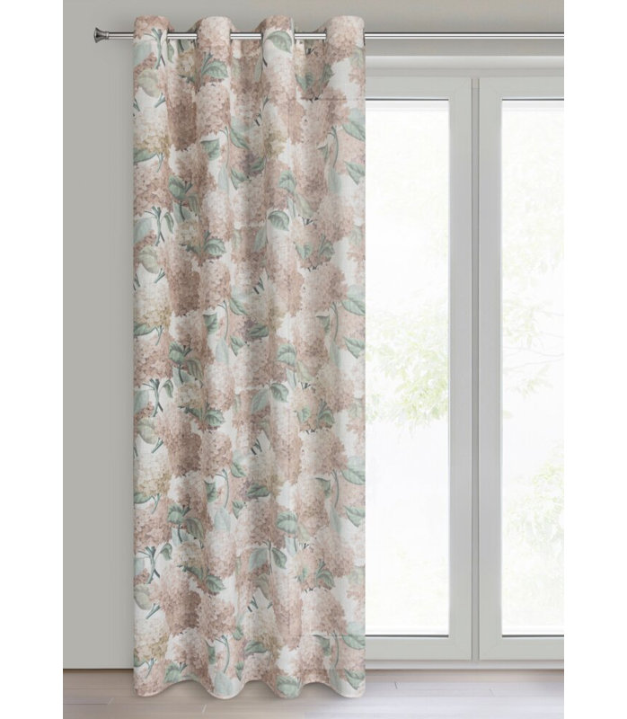 Ingaret Polyester Semi Sheer Curtain Single Panel