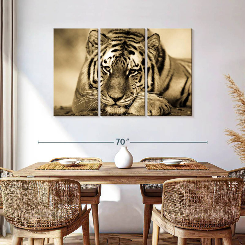 Ferocious Tiger III, 36" H x 57" W