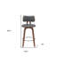 Tabouret pivotant en bois massif Aylis-1076600507-1076600500-1076600502