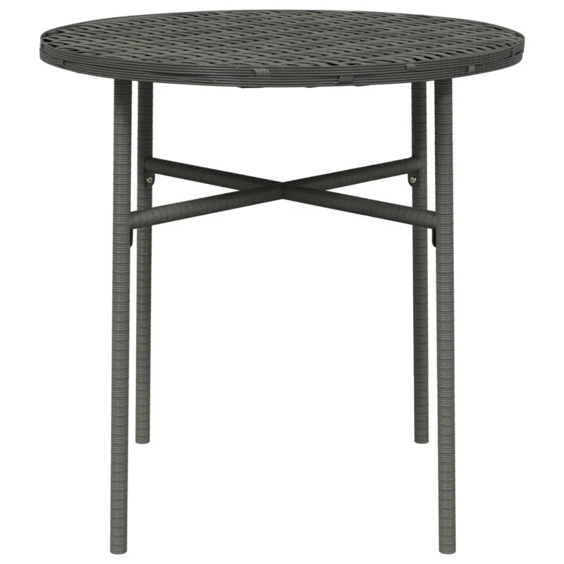 Hardine Round Outdoor Dining Table , 45cm cm W 45cm cm D, Grey