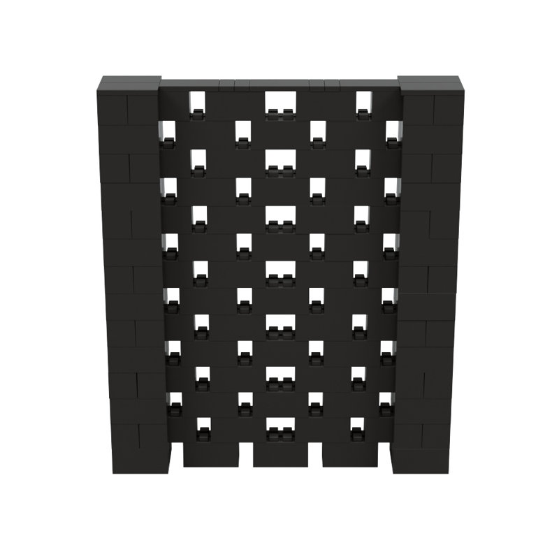 Ensemble mural Everblock, Noir, H 84 po x l 72 po x P 12 po
