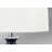 Sabbia 28 in. Blue and White Table Lamp