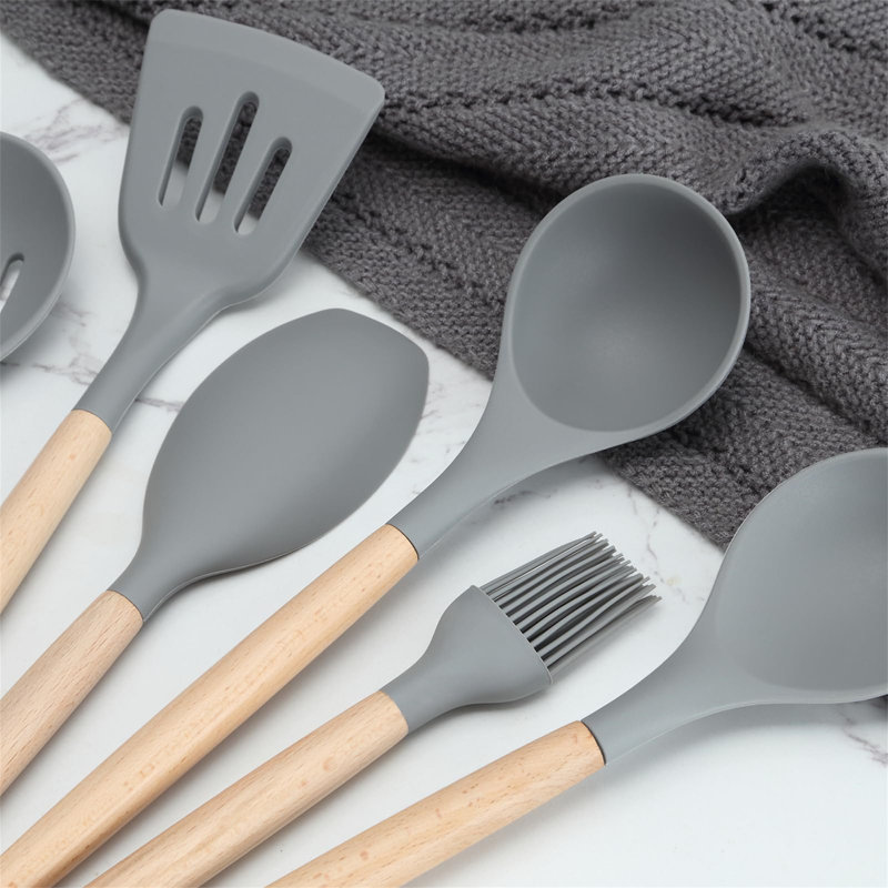 YHSNFJING 38 Utensil Set, Grey