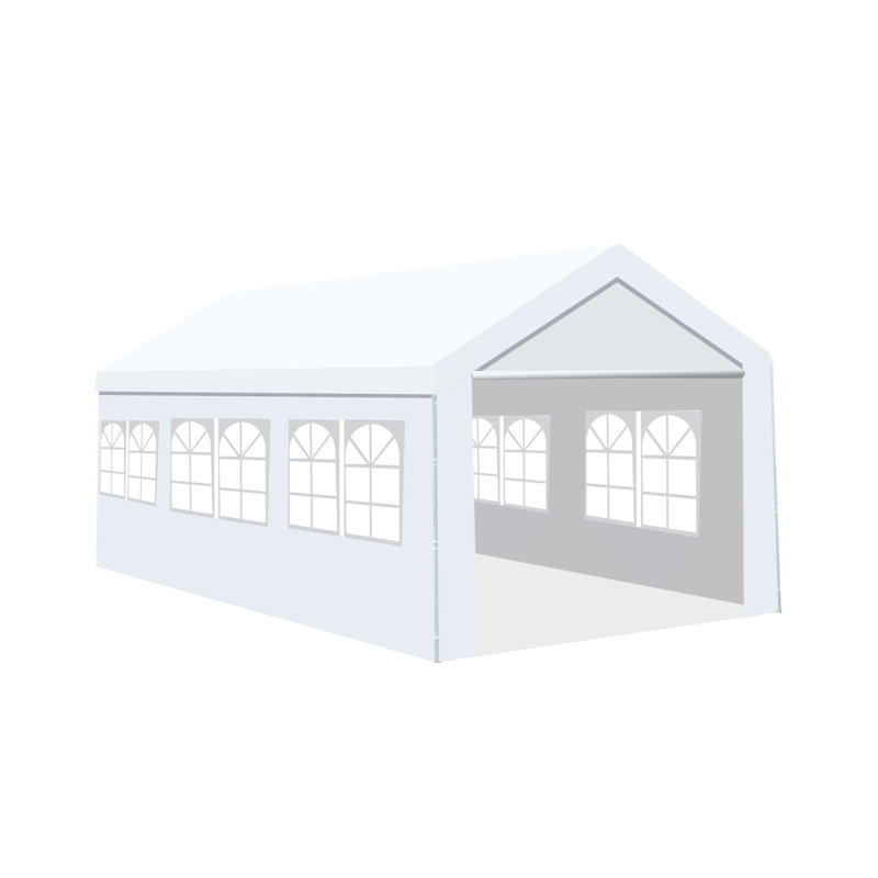 10 pi. L 9,5 pi. D Pavillon de jardin en acier