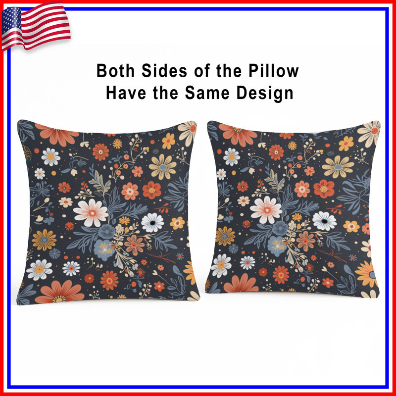 Coussin Floral, 20 x 20 inches