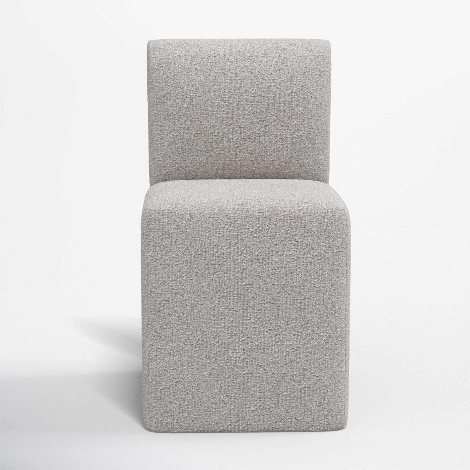 Mendy Dining Chair, Classic Elephant Boucle