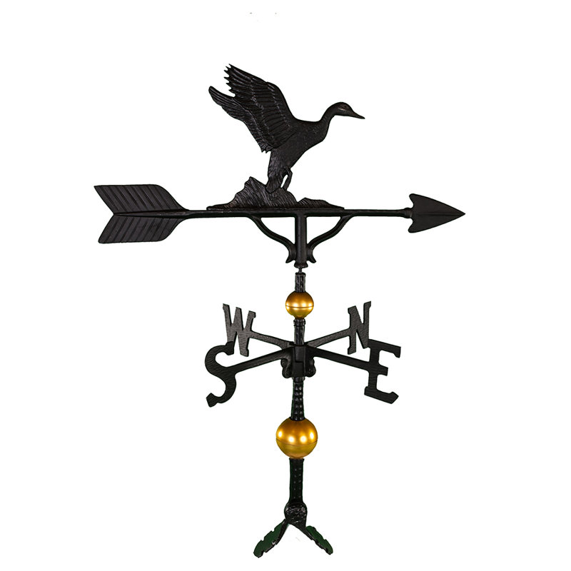Deluxe Duck Weathervane, Black