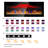 Recessed Electric Fireplace 50 Inch, Multi Color Flame & Shows, 1400W Heat, 11 Temperature Settings, Reliable Performance Ultra Thin Inch Fireplace, Tempered Glass, Remote, Flames , Temp Adjustments,-872062205
