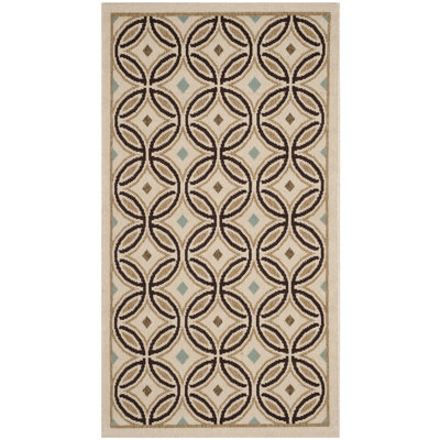 Tapis d'intérieur / extérieur à motif géométrique Amatia Veranda