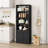 Tall Bookcase, Wooden 6 Shelf Bookshelves-1117535550