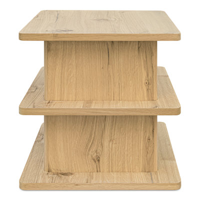 Andre 22'' W Solid Oak and Manufactured Wood Side Table with Drawer
