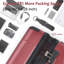 Valise rigide, valises en ABS léger et durable avec roues doubles, valise extensible 28 po à carreaux-129591790