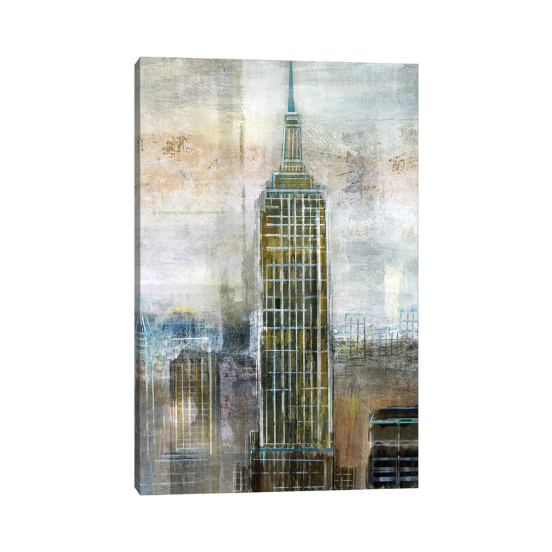 City Contrast 1 Piece Wall Art on Canvas, 20.32 cm H x 30.48 cm W, Wrapped Canvas