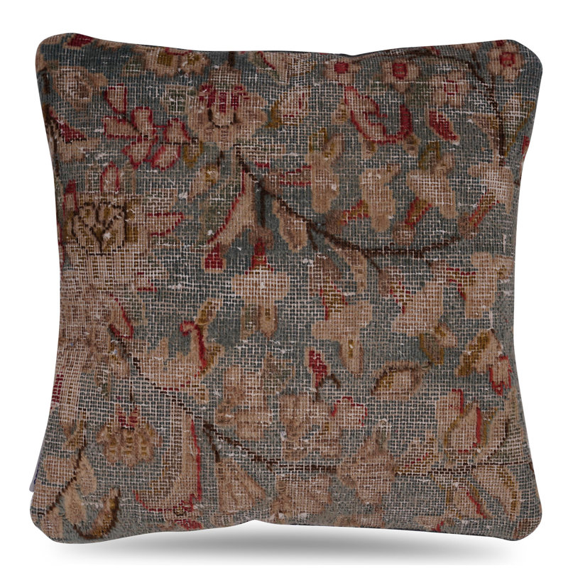 100% Wool Throw Square Pillow Cover & Insert