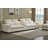 131.5” W Oversized 6-seater Composable Modular Sofa With Cupholder Console  With Usb Port And 2 Ottomans-1430904997