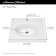 American Standard Studio S 20'' White Vitreous China Rectangular Bathroom Sink with Overflow