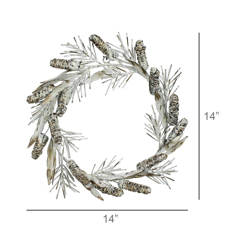 Couronne de pomme de pin, métal