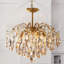 Lustre en cristal à gradation de 6 lumières Mid-Century-269424412-269424413