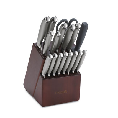 Oneida Preferred 18 Piece Stainless Steel Knife Block Cutlery Set