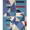 Nouvel Wool Geometric Area Rug in Cobalt/Ivory/Ebony/Rose