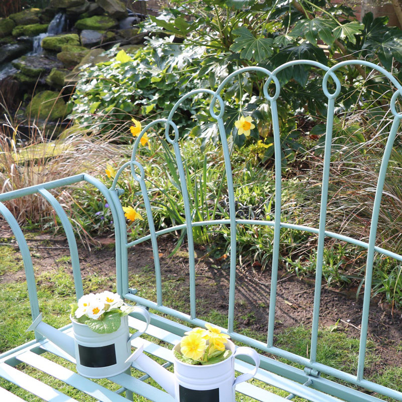 Jamaa Antique Sage Garden Bench, Sage Green