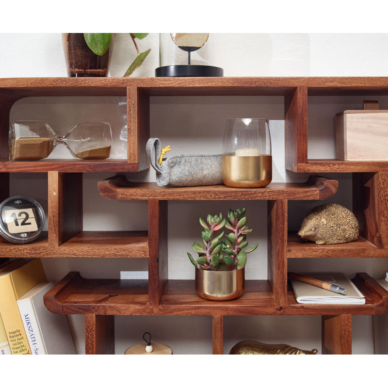 Belfrey 12 Piece Sheesham Solid Wood Accent Shelf
