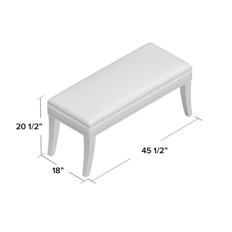 Deerfield Upholstered Bench, Charcoal (9508 61), Espresso
