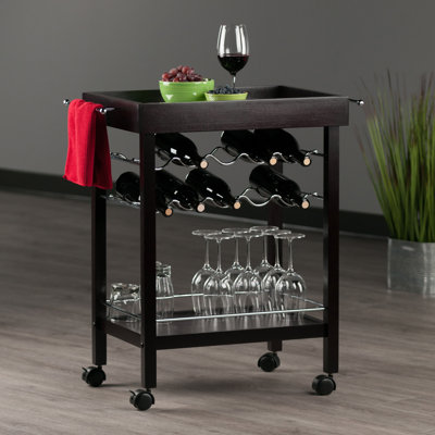 Maryln Wood Bar Cart