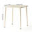 Retro White Outdoor Square Table, Physical Reinforcement, Size - Flexible, For Balcony Coffee Time, 28.04In Width Table In Casual Style, Design, Waterproof Frame, Garden And Balcony, 26.69Lb Weight-1204713119