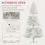 Arbre de Noël artificiel de 9 pi de hauteur, arbre de Noël non éclairé avec 2132 pointes de branches, ouverture automatique, base en acier, décoration des Fêtes pour le bureau personnel-118034235-118034236