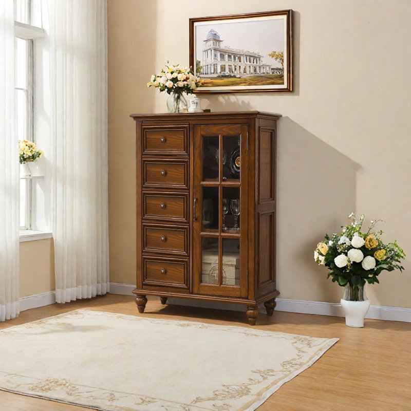 Armoire de rangement de salon rétro