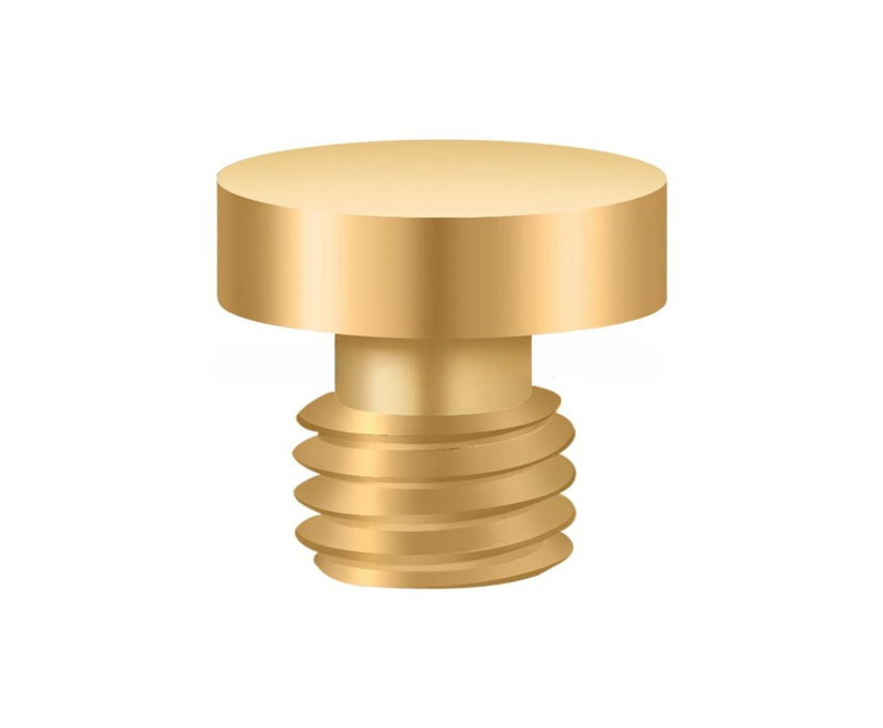 Deltana CHBU003 Button Tip; Lifetime Brass Finish, PVD Polished Brass