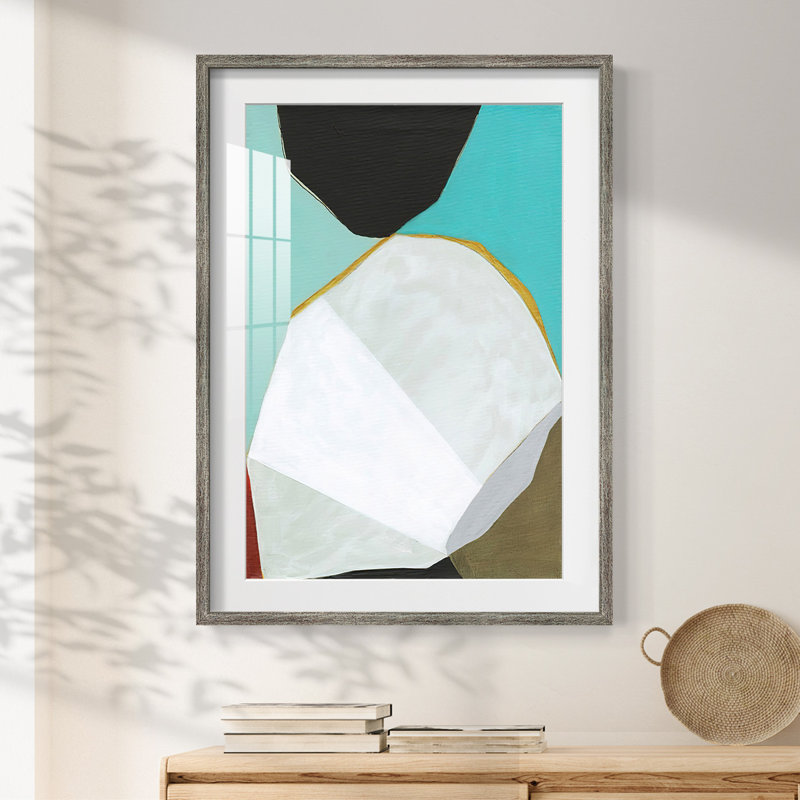 Graphica II, reproduction encadrée, Vieilli, H 25,5 po x l 17,5 po
