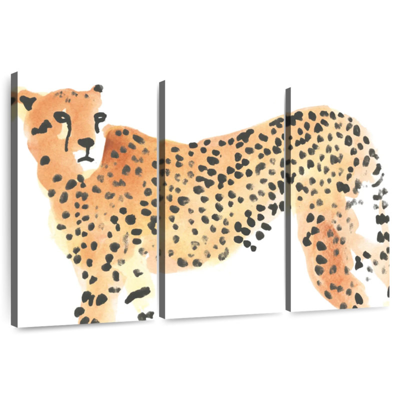 Brampt majestueux guépard II, H 36 po x l 57 po