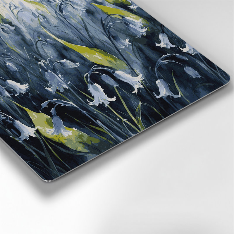 Art mural en métal Botanical Bluebells, H 12 po x l 12 po