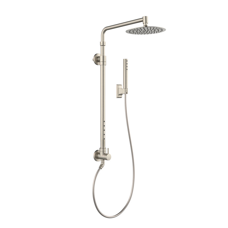 Pomme de douche Atlantis, 2,5 gallons par minute, Nickel brossé