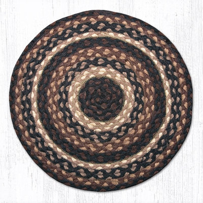  Mocha/Frappuccino Jute Chair Pad 15.5" H
